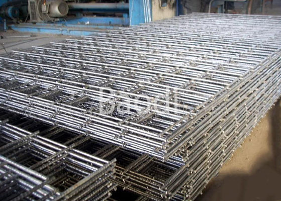 Airport Strong Rebar Concrete Wire Mesh Panels With Rectangular Grids / Square