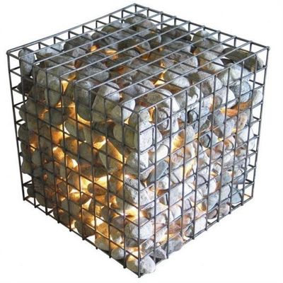 정원 울타리를위한 웰딩 된 가블리제 된 가비온 상자 2x1x0.5m 돌 철자 칸막이