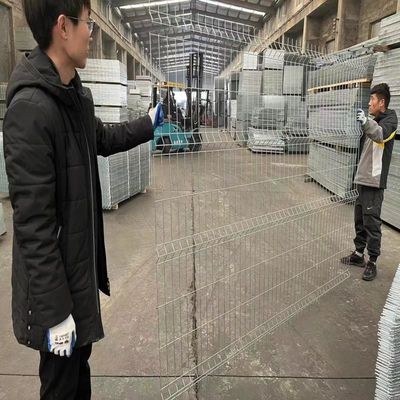 4mm 와이어 지름 50 X180mm 3d 곡선 울타리 경계 벽