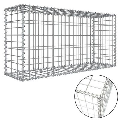 철강선 메시에 있는 아연 입히는 Gabion 메시를 유지하는 1x1x2 PVC Gabion 바구니 Gabion 상자