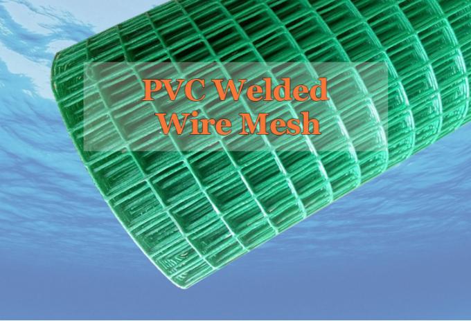 Green Color Pvc Coated Welded Wire Mesh 1/2X1/2