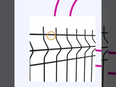 PVC 코팅 3d 구부러진 울타리 정원 농장 용접 된 철망 굽는 울타리 패널